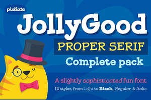 JollyGood Proper Serif, a Slab Serif Font by Letradora