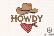 Howdy Cowboy Bow, Western Png, an Illustration by Designking (Thumbnail 1 of 4)