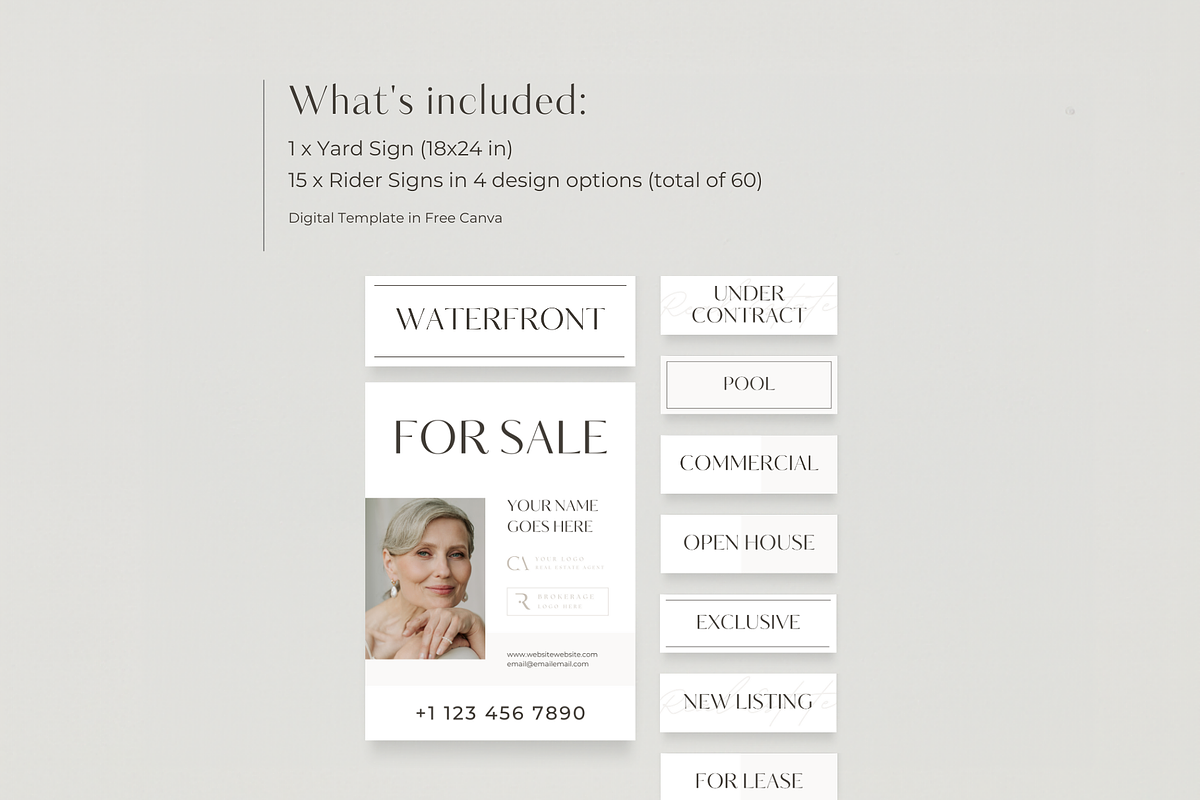 Real Estate Yard Sign For Sale, a Marketing Template by EstateElements (Photo 2 of 7)