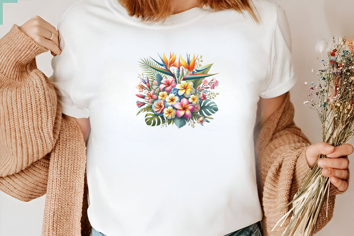 Watercolor Tropical Spring Clipart, a Seasonal Illustration by DreamArtGraphic (Photo 5 of 5)