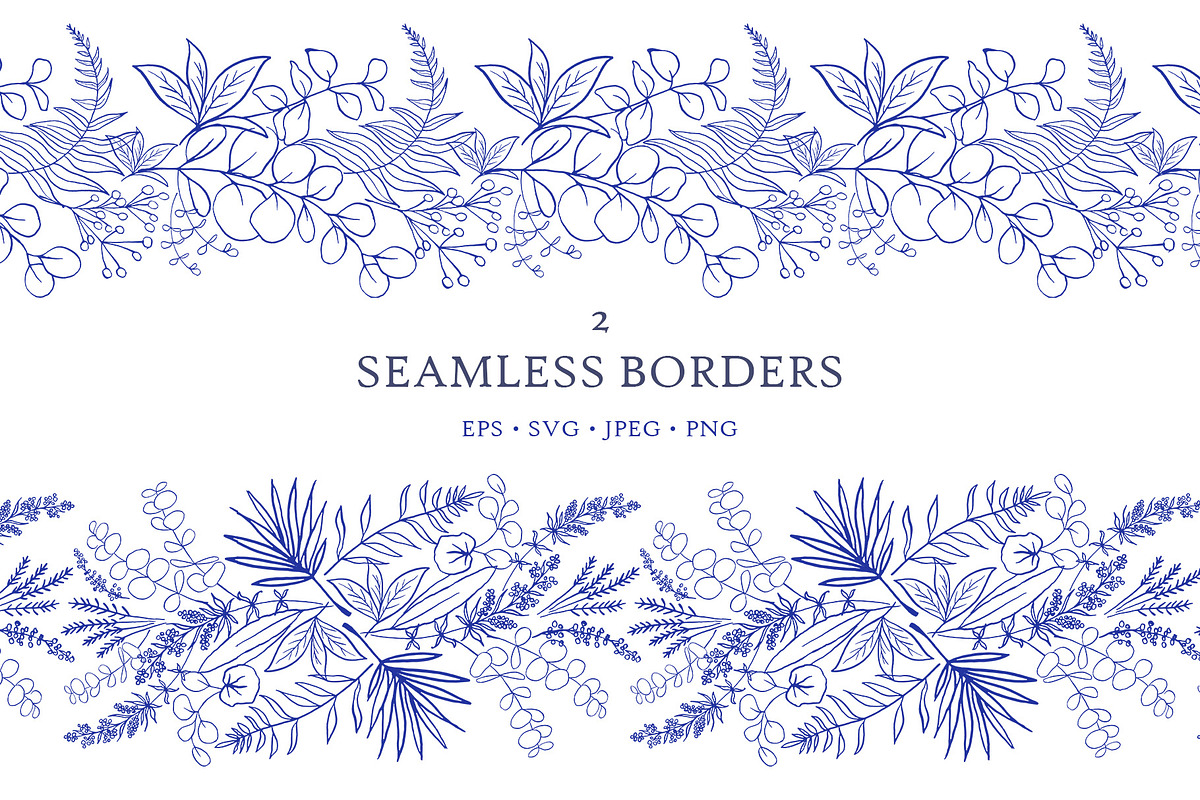Blue&White. Chinoiserie inspired set, a Decorative Illustration by Liliia Polos Illustration (Photo 5 of 13)