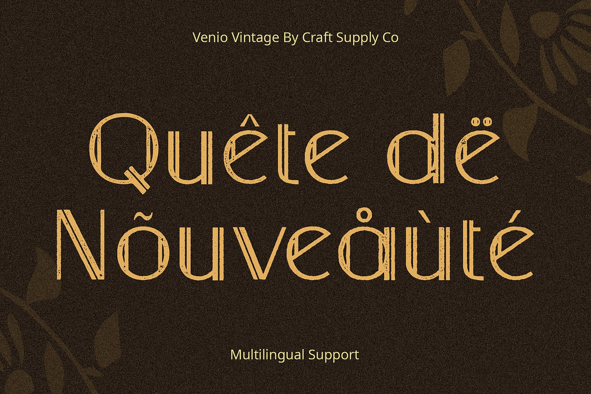 Venio Vintage, a Sans Serif Font by Craft Supply Co. (Photo 3 of 8)