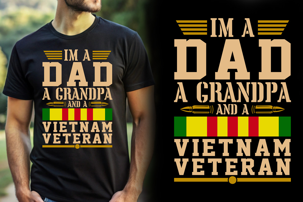 Veteran T-shirt Design, a Graphic by Crafts Bundle (Photo 1 of 2)