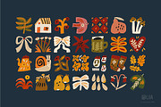 Autumn Blocks Fall Elements Clipart, a Seasonal Illustration by Olia (Thumbnail 11 of 28)