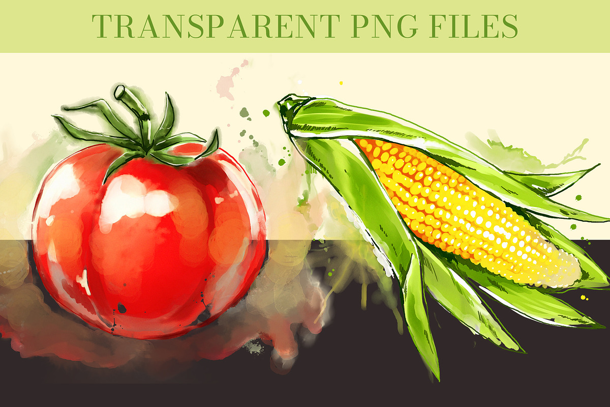 Watercolor Vegetables Set PNG, an Object Graphic by Elena Naumchenkova (Photo 6 of 6)