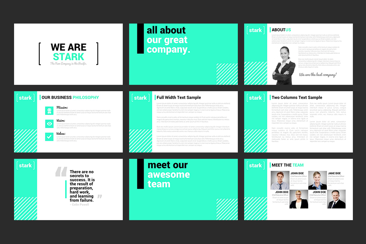 Stark - Powerpoint, a Presentation Template by Louis Twelve (Photo 3 of 5)