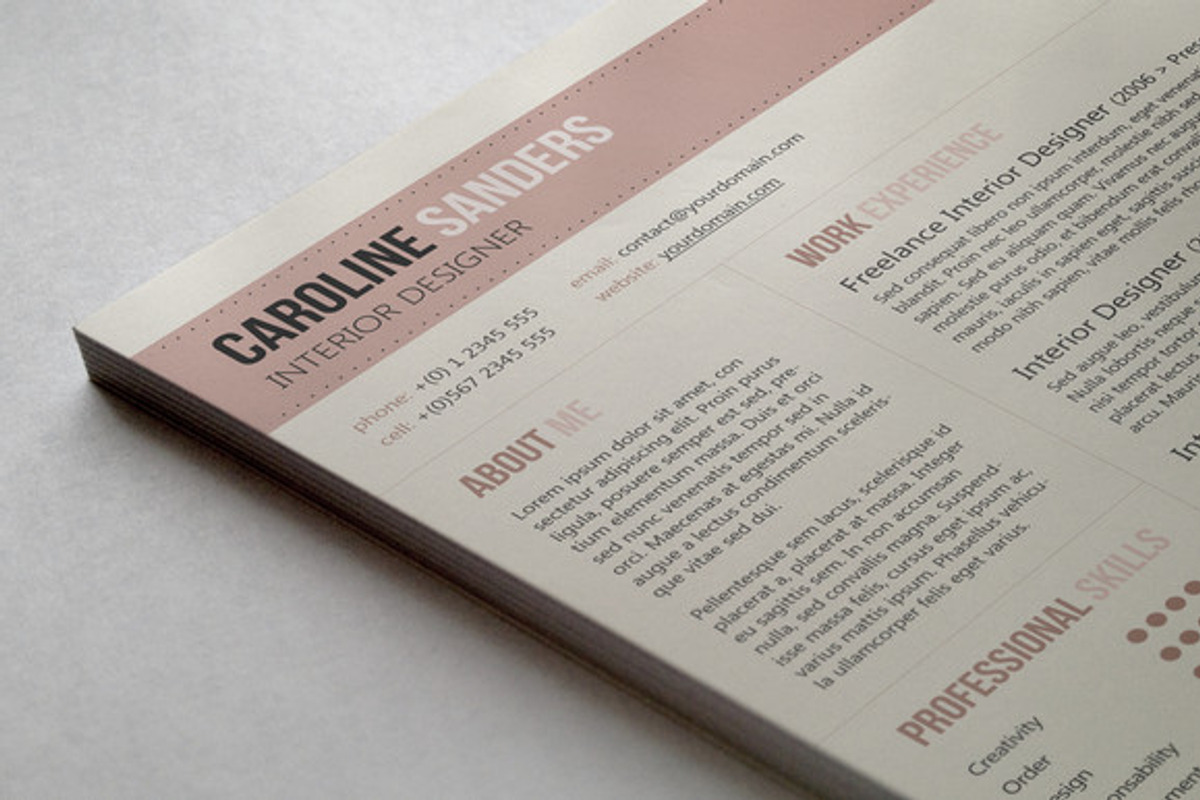 Clean CV With Cover Letter, a Resume Template by Visual Impact (Photo 1 of 2)