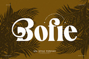 Bofie unique ligature serif typeface, a Serif Font by yaqublekker (Thumbnail 1 of 9)