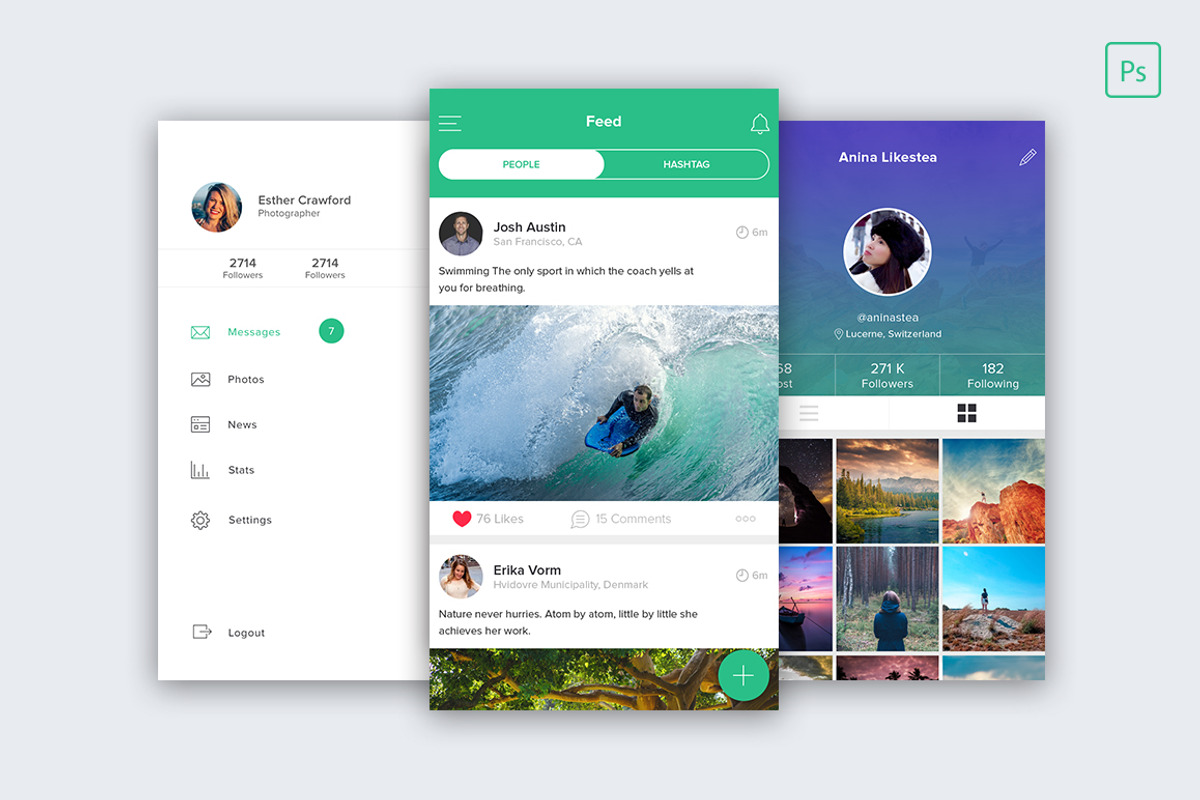 Ramro app template iOS, an UI Kit Template by Danfe Designs (Photo 3 of 8)
