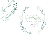 Watercolor Greenery & Wreaths, an Illustration by Feather Grace Designs (Thumbnail 8 of 11)