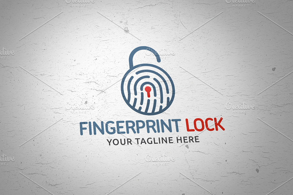Fingerprint Lock Logo, a Branding & Logo Template by Martin-Jamez (Photo 2 of 4)