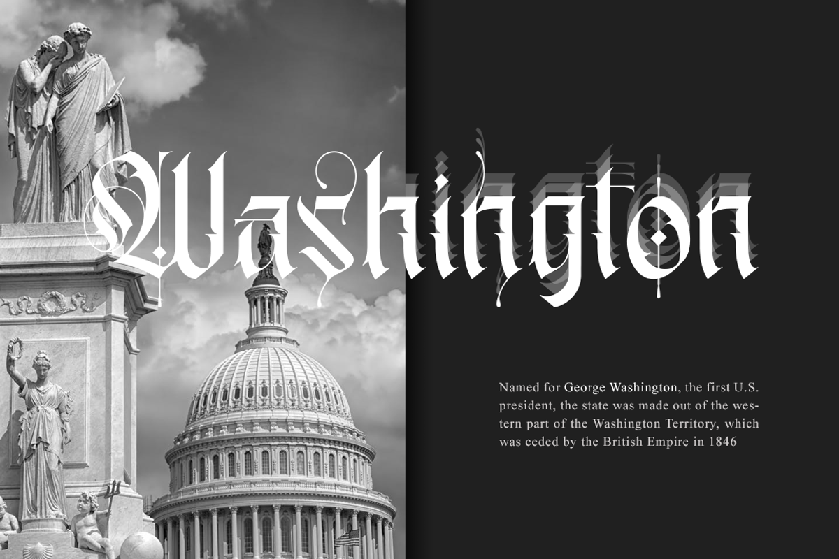 Gold Empire - Blackletter Font, a Blackletter Font by RockboyStd (Photo 6 of 16)