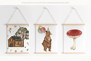 Forest party. Watercolor birthday., an Animal Illustration by Ooh Lily (Thumbnail 10 of 16)