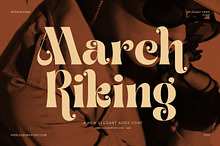 March Riking Elegant Vintage Serif F
