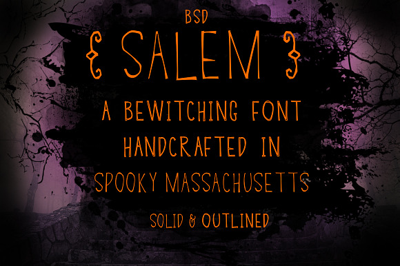 BSD Salem Font preview 4