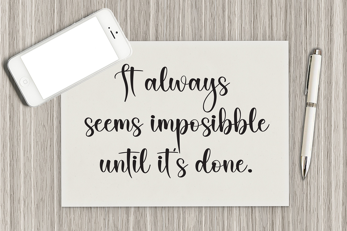 Husband | Script Font, a Handwritten Font by Scratchones (Photo 5 of 9)