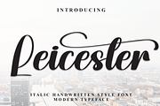 Leicester | Script Font, a Handwritten Font by Scratchones (Thumbnail 1 of 9)