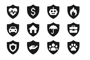 Icons representing various aspects, a Finance Illustration by ZinetroN