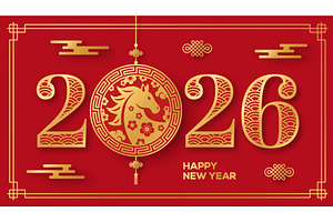2026 emblem with Lunar Horse, an Object Illustration by kotoffei