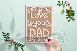 SVG Set Of Cards For Father's Day.