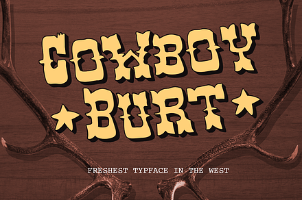 Cowboy Burt, a Slab Serif Font by Cool Fonts