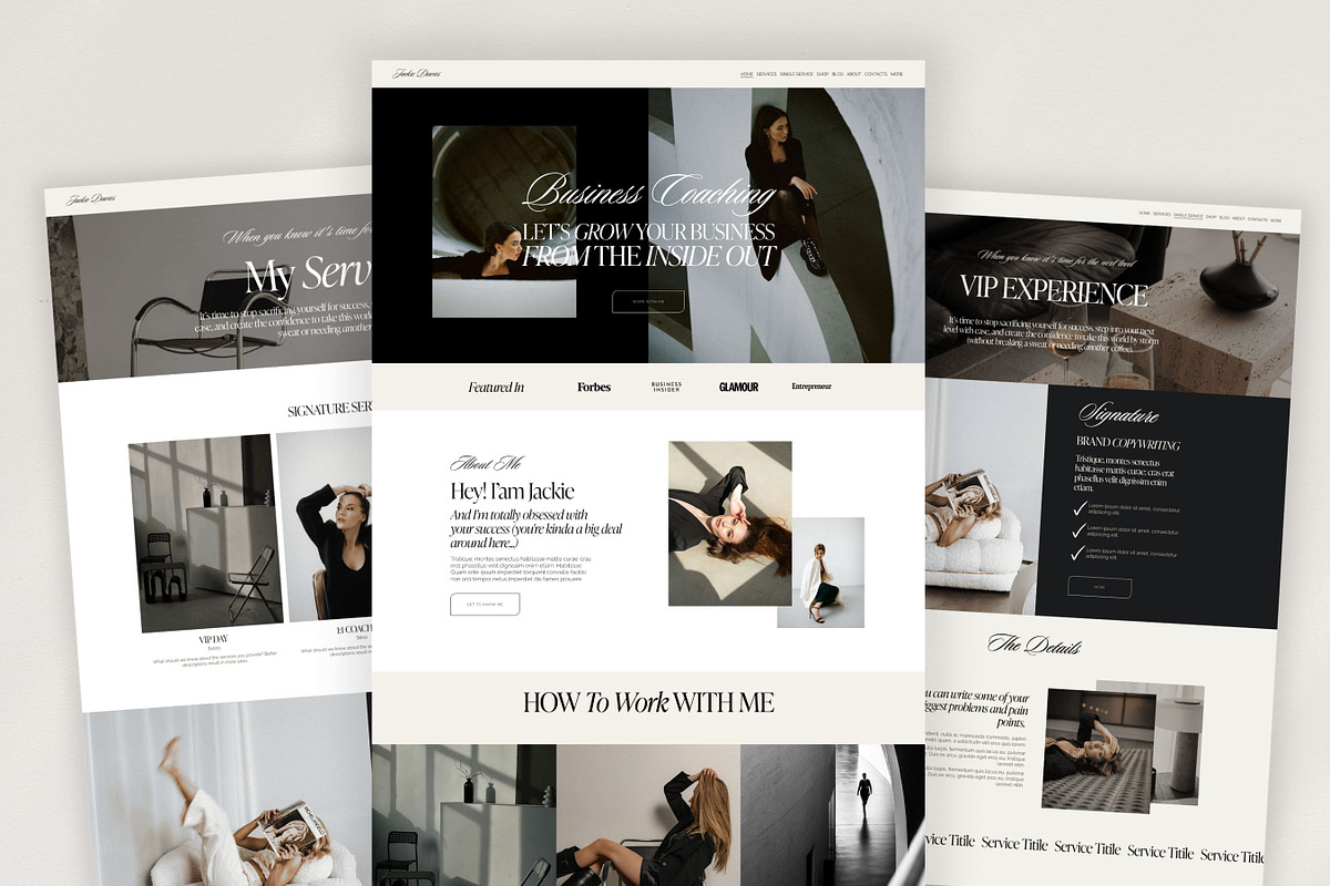 Squarespace Website Template coach, a Squarespace Template by Presentibox (Photo 7 of 10)