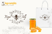 ORGANIC LOGO ELEMENTS – HONEY, an Illustration by Friendly Label (Thumbnail 8 of 8)