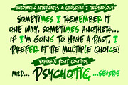 Psycho Scribbler - insane inky font, a Handwritten Font by Comicraft Fonts (Thumbnail 3 of 5)