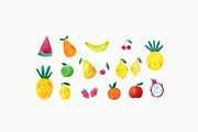 Cute Watercolor Fruit, a Food Illustration by Cute And Wild (Thumbnail 2 of 6)