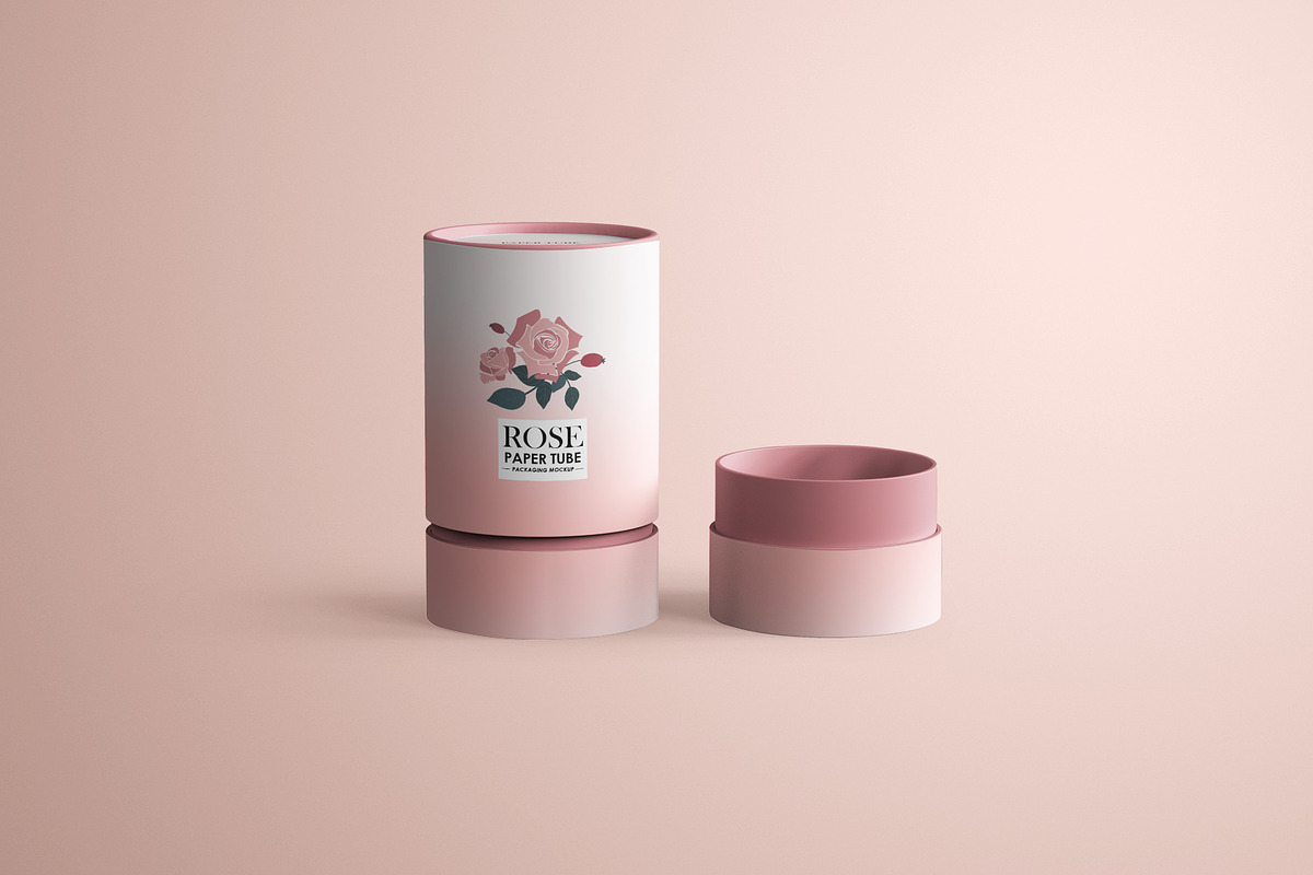 Two-Piece Telescopic Tube Box Mockup, a Packaging Mockup by Sheikhadesign (Photo 8 of 11)