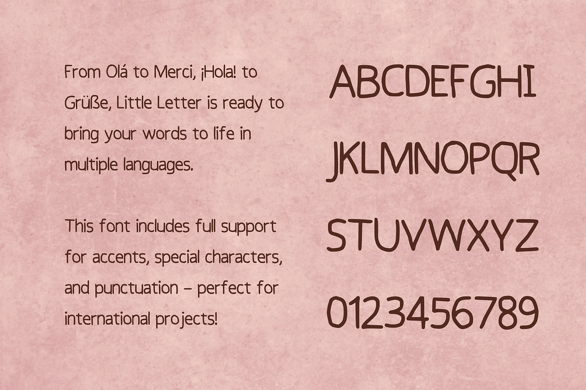 LittleLetter - Handwritten Font, a Handwritten Font by BiancaXavier (Photo 5 of 8)