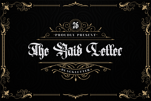 The Raid Letter - Blackletter