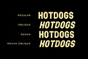 Sans Serif Fonts Bold Hotdogs, a Sans Serif Font by Andika Fez (Thumbnail 3 of 4)