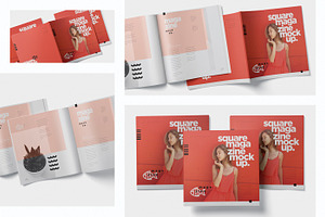 Magazine Mockup Square