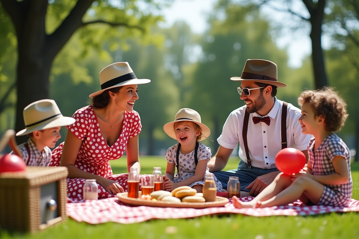 4 Vintage Picnic Photo Pack, a Person Photo by adenpinkstore (Photo 2 of 5)