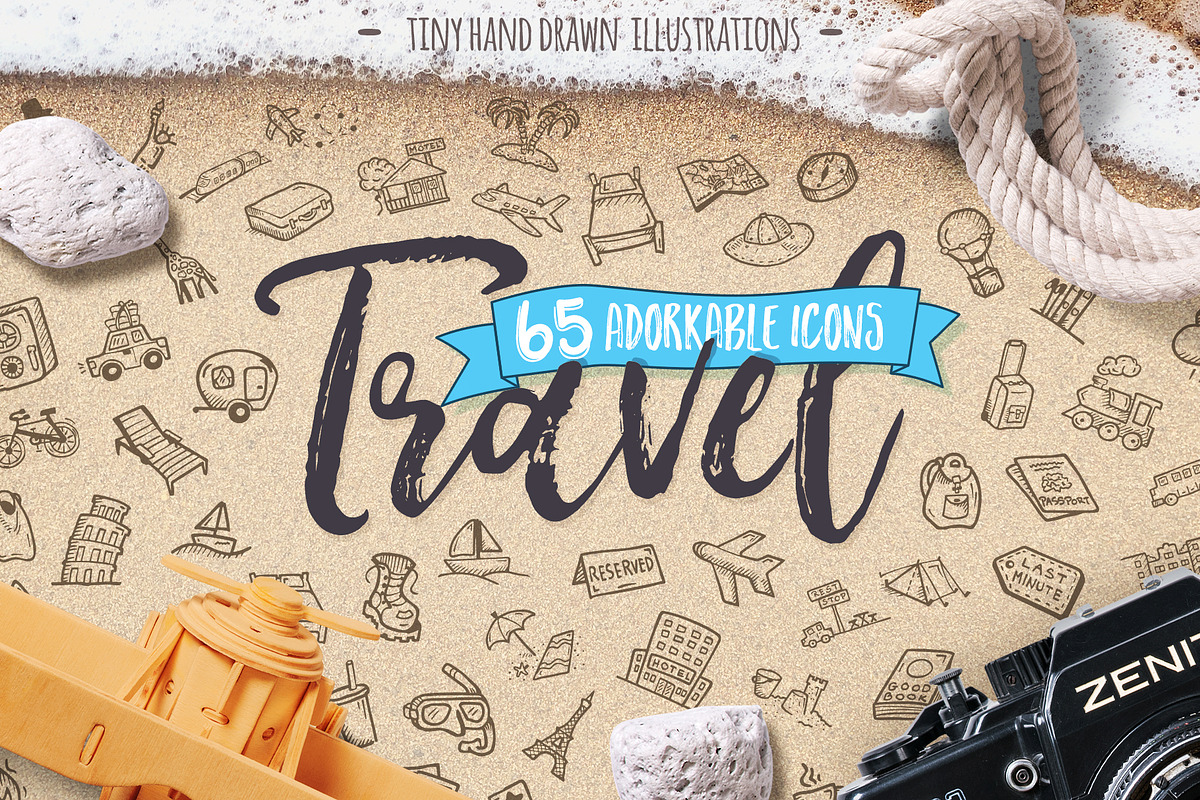 Travel - Hand Drawn Icons, an Icon by Good Stuff No Nonsense (Photo 1 of 6)