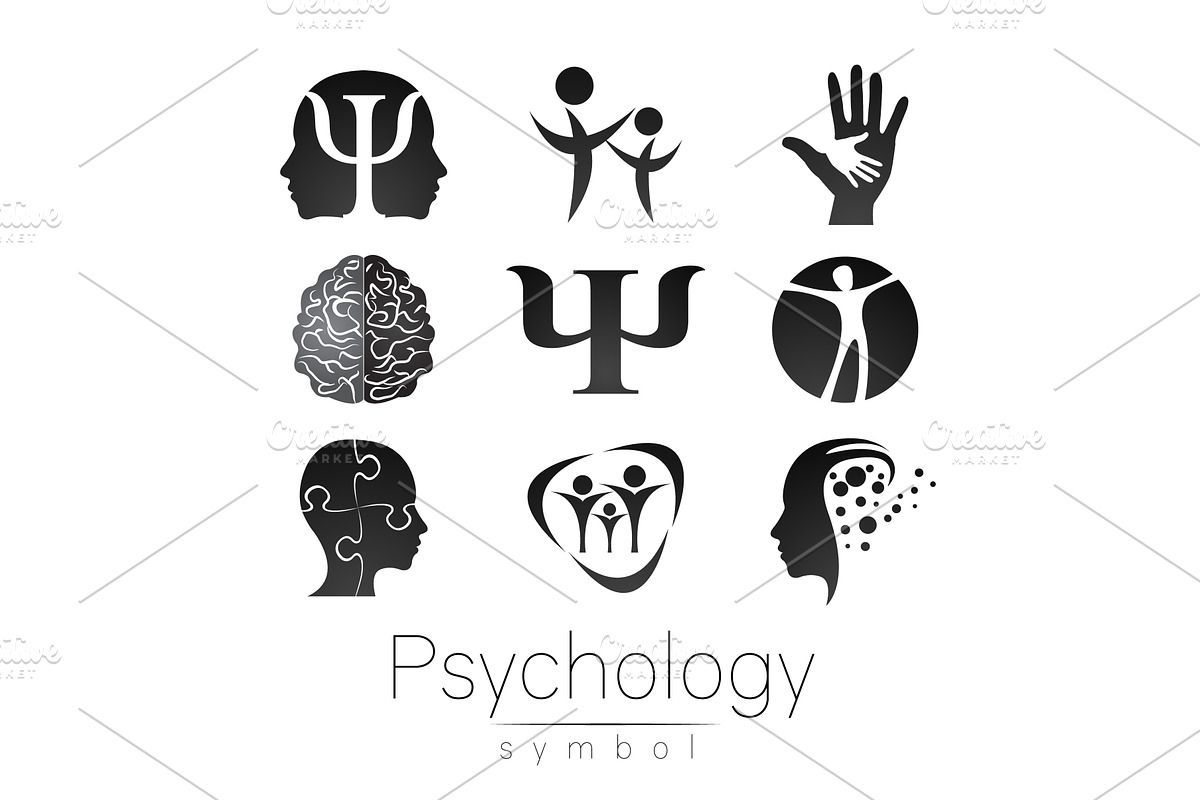 Modern Sign Set of Psychology, an Object Graphic by Wittmann