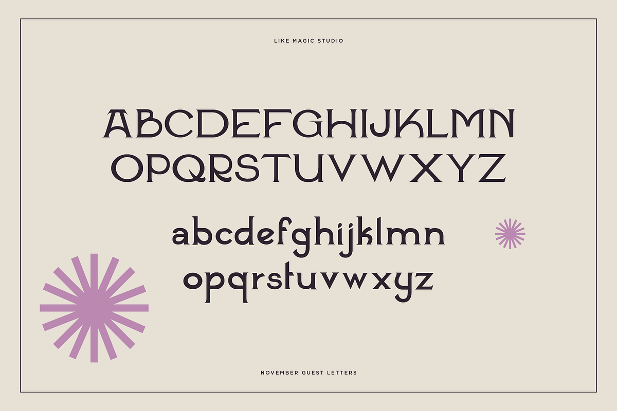 November Guest - An Edgy Serif, a Serif Font by Like Magic Studio (Photo 2 of 10)