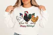 Merry Christmas Png, Chicken Christm, an Illustration by Designking (Thumbnail 6 of 6)