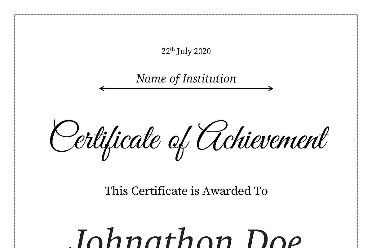 Clean Certificate Template, a Templates & Theme by ARP Creation (Photo 4 of 7)