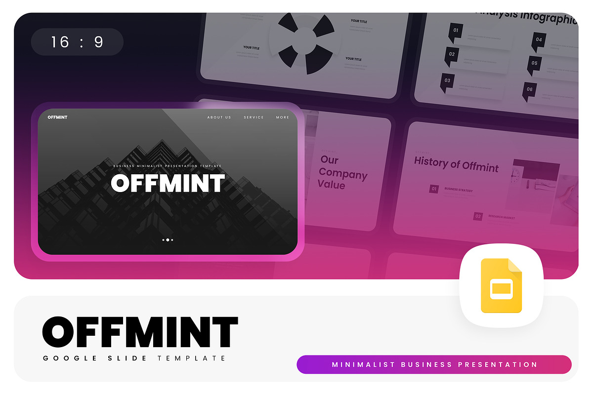 Offmint – Minimalist Google Slides, a Presentation Template by Ermedia Studio (Photo 1 of 8)