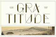 Gratitude - Art Deco Inspired Font, a Sans Serif Font by Kahade Studio (Thumbnail 1 of 12)