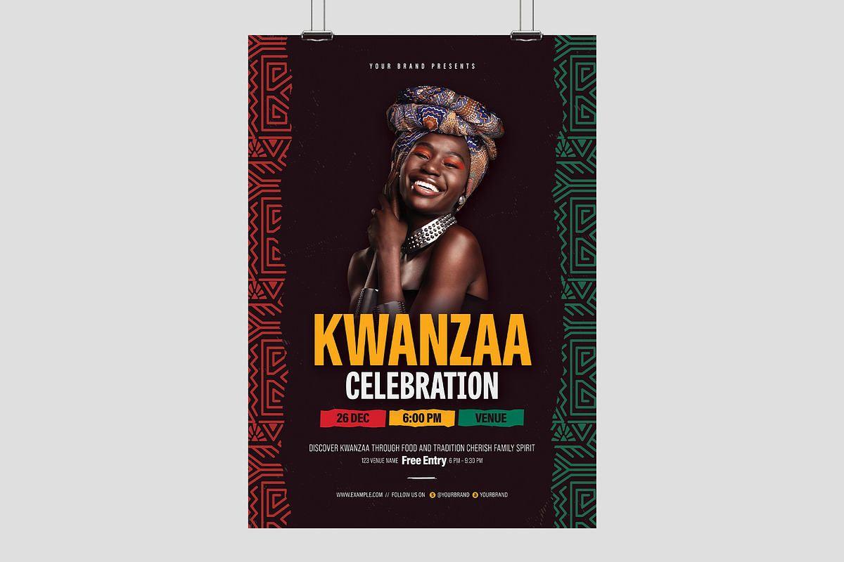 Kwanzaa Flyer Template, a Flyer Template by BrandPacks (Photo 3 of 5)