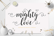 Mighty Love Script, a Script Font by Unicode Studio (Thumbnail 1 of 8)