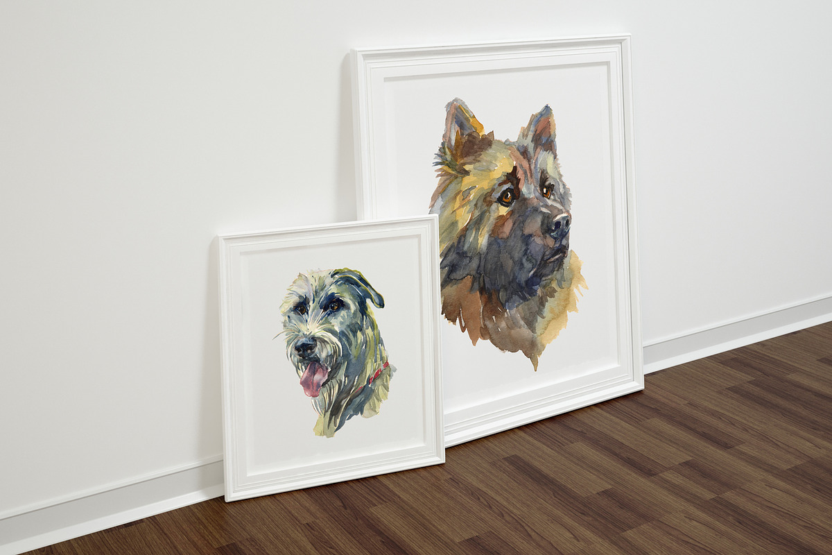 Hunter Dogs Watercolor Set 3, an Animal Illustration by Malena (Photo 3 of 4)