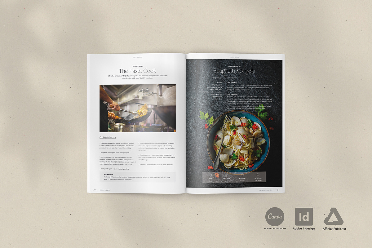 Cook- and Recipebook / Canva + Indd, a Brochure Template by Imagination Area (Photo 15 of 23)