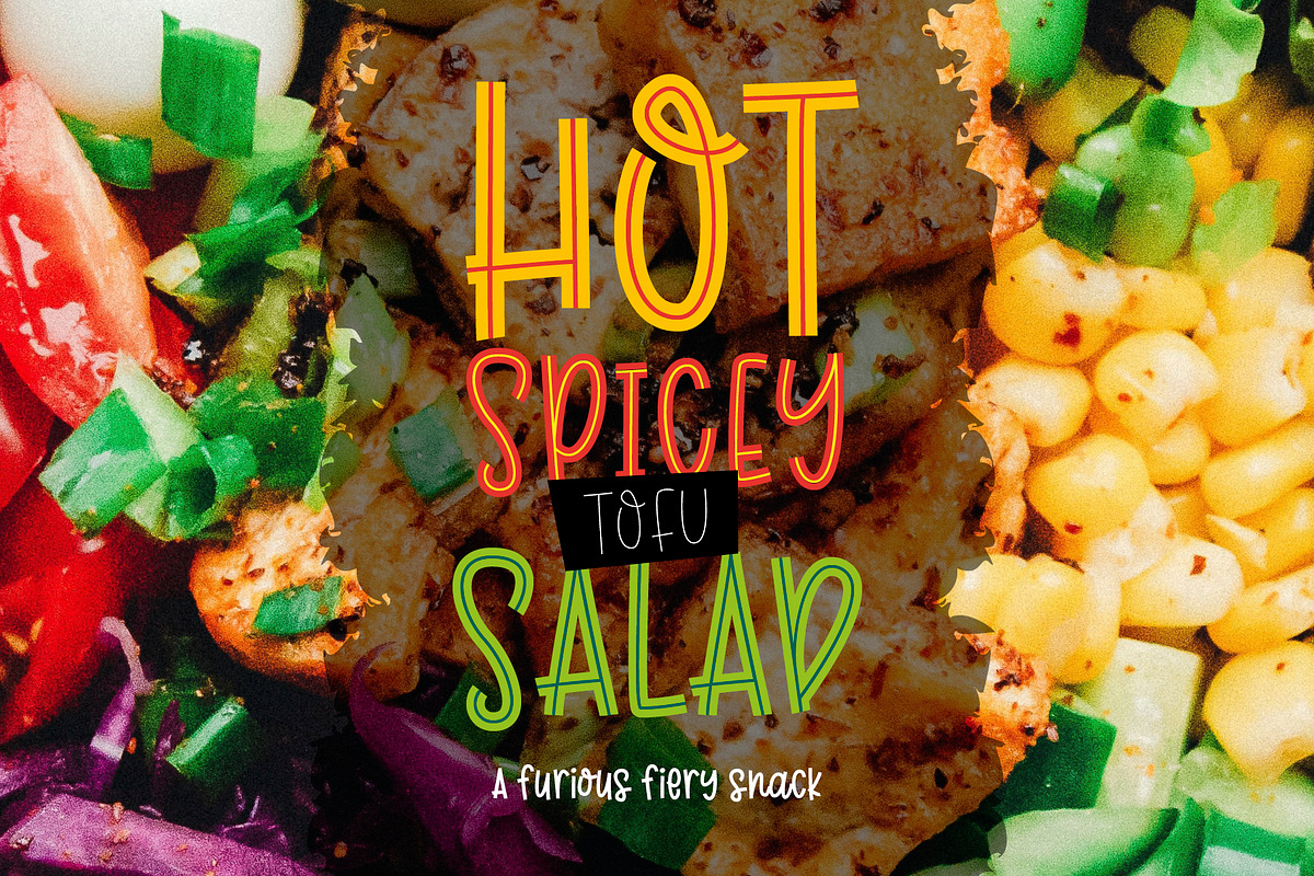 Don Flip Flap - fun inline font trio, a Font by Little Type Factory (Photo 2 of 10)