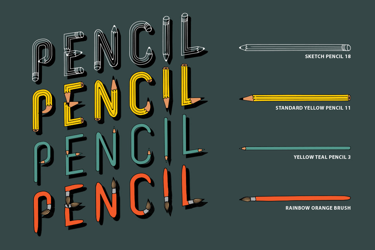Perfect Pencil Illustrator Brushes preview 3