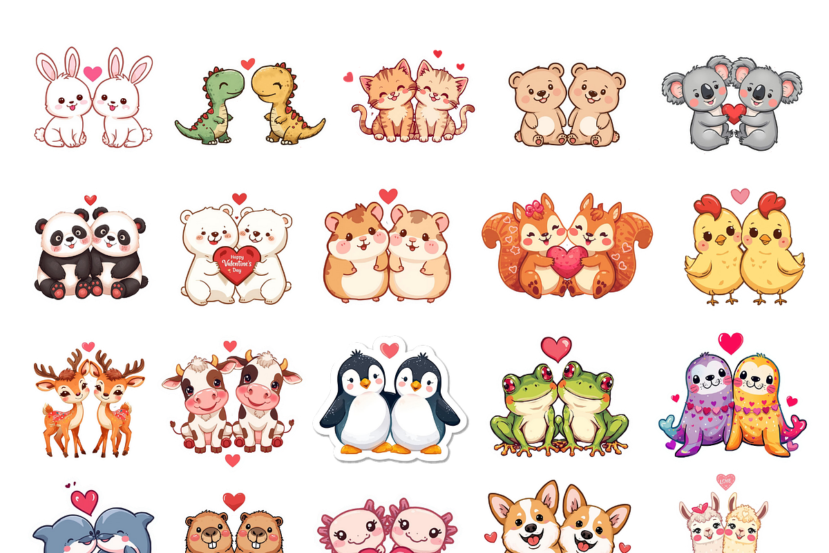 Valentines Day Stickers Pack I PNG, an Object Graphic by S Graphic Studio (Photo 4 of 6)