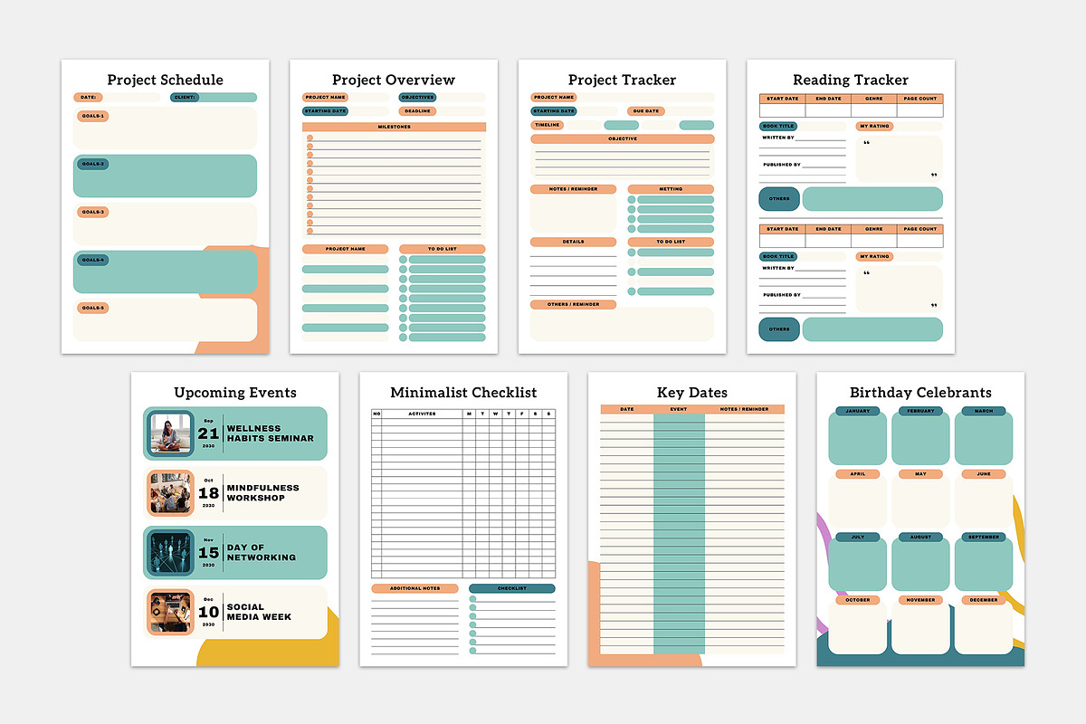 Mom and School Planner Bundle Pack, a Stationery Template by MNT-Creator (Photo 5 of 5)